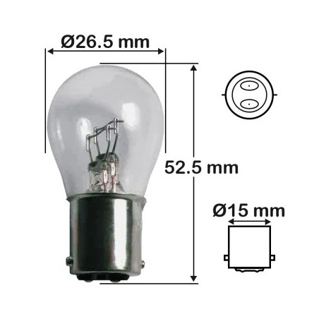 AMPOULES POIRETTE BAY 15D 12V