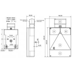 FEU RADEX 6800/6801 VERTICAL DROIT + FEU GABARIT RADEX 925