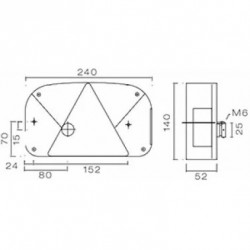 CABOCHON FEU MULTIPOINT II GAUCHE/DROIT