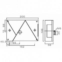 FEU MULTIPOINT IV GAUCHE + ANTI BROUILLARD
