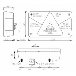 FEU MULTIPOINT V GAUCHE
