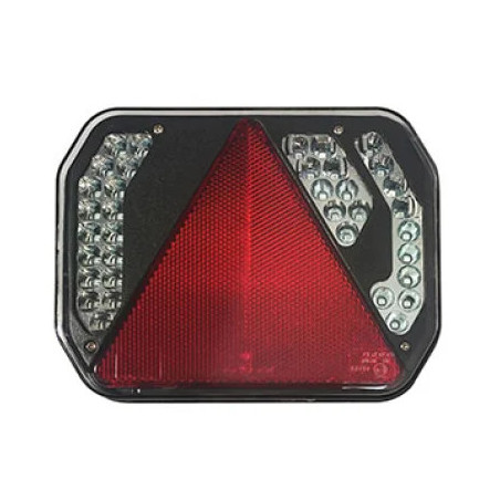 FEU LED 6 FONCTIONS DROIT MODULAIRE 12V