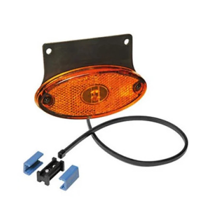 FEU ORANGE 12V CABLE L 2M + CONNECTEURS