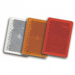 CATADIOPTRE RECTANGLE ADHESIF BLANC