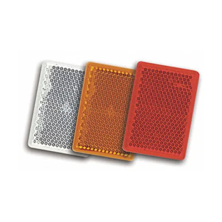 CATADIOPTRE RECTANGLE ADHESIF BLANC