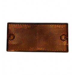 CATADIOPTRE RECTANGLE À VISSER ET ADHÉSIF ORANGE