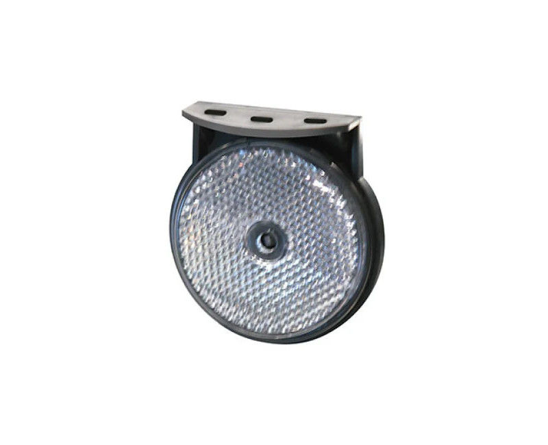 CATADIOPTRE BLANC SUR SUPPORT COUDÉ