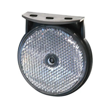 CATADIOPTRE BLANC SUR SUPPORT COUDÉ