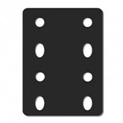 PLAQUE DE REHAUSSE 8 TROUS ACIER 15MM ENTRAXE 90MM