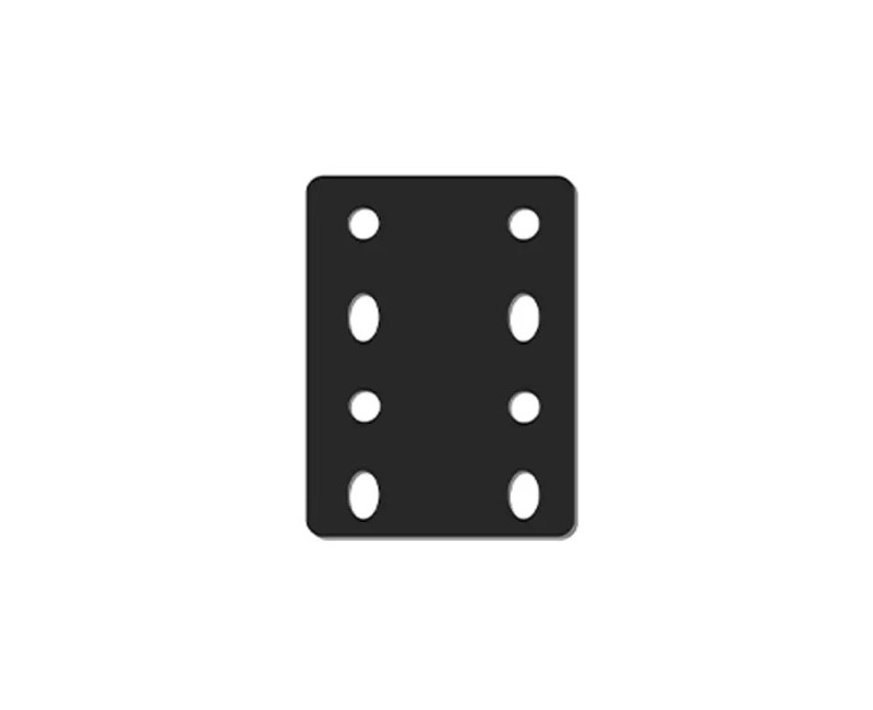 PLAQUE DE REHAUSSE 8 TROUS ACIER 15MM ENTRAXE 90MM