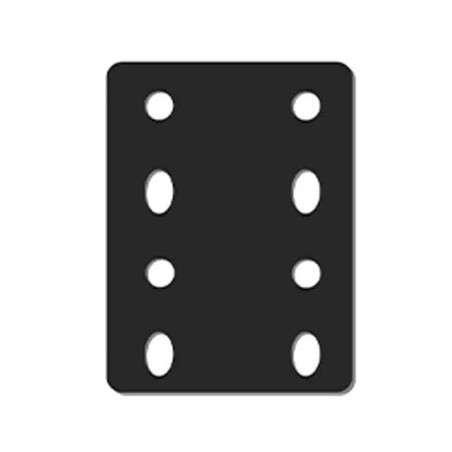 PLAQUE DE REHAUSSE 8 TROUS ACIER 15MM ENTRAXE 90MM