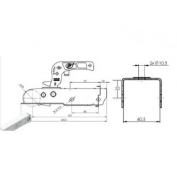 TÊTE D'ATTELAGE NON FREINEE D60