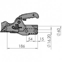 TÊTE FREINÉE PROFI V TYPE 3500 KG AK 351