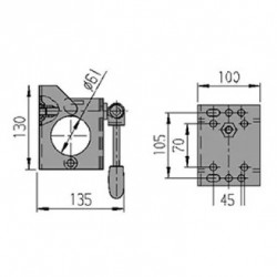 COLLIER Ø 60 POIGNEE PIVOTANTE