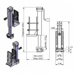 COLLIER D'ADAPTATION AVEC BEQUILLE POUR FLECHE