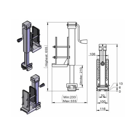 COLLIER D'ADAPTATION AVEC BEQUILLE POUR FLECHE
