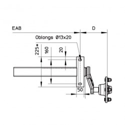 2 DEMI-ESSIEUX 500KG 4 TROUS 115 NF