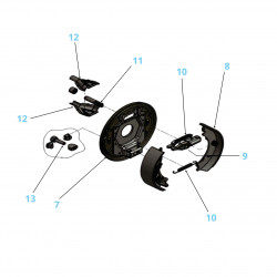 KIT FREIN F 200X50 4 TROUS 130