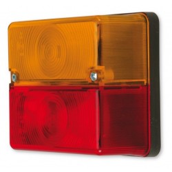 P0704 - Cabochon rouge/ambre