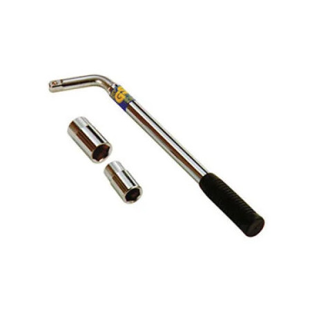 CLÉ DEMONTE ROUE EXTENSIBLE 2 DOUILLES RÉVERSIBLE 17 - 19 ET 21 - 23