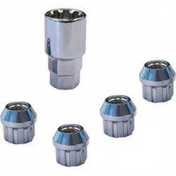 4 ÉCROUS DE ROUE M12X1,5 TYPE F SPHÈRE