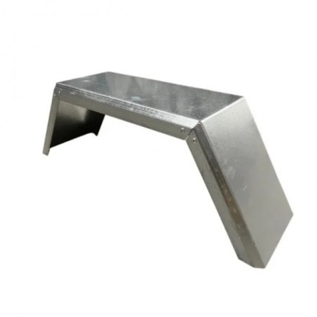 GARDE BOUE 2 PLIS 550X180X160 TOLE PLIÉE RIVETÉE 8"