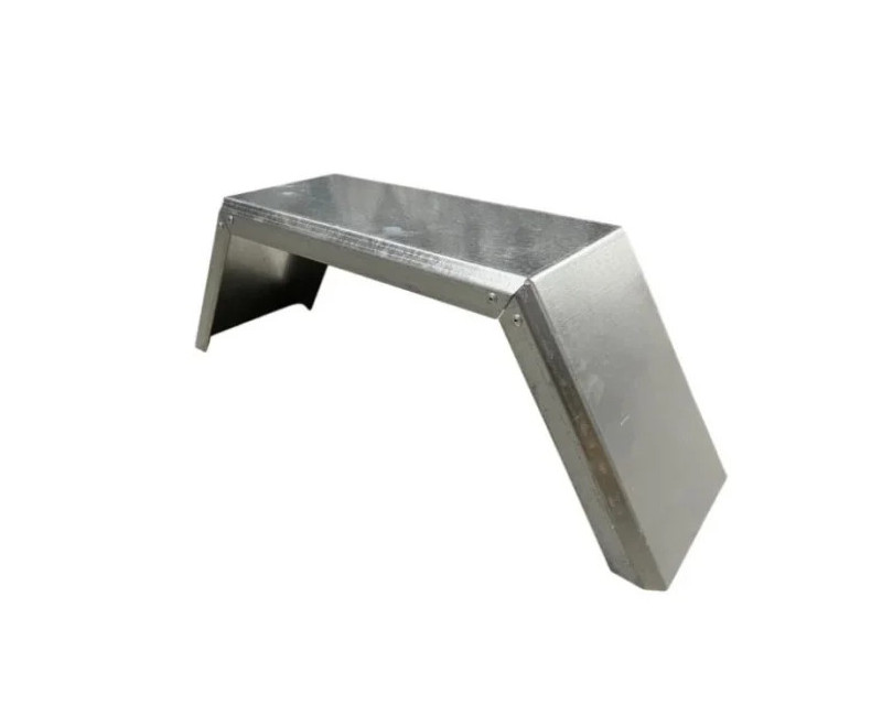 GARDE BOUE 2 PLIS 810X300X210 TOLE PLIÉE RIVETÉE 13"