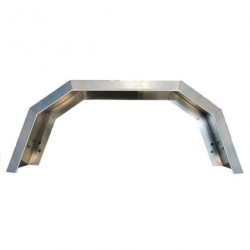 GARDE BOUE 4 PLIS 775X295X255 TOLE SOUDÉE 14"