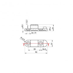CHARNIÈRE MÂLE GALVANISÉE