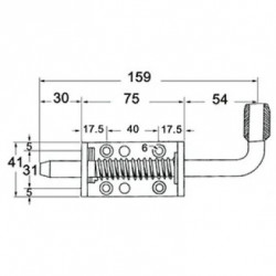 VERROU À RESSORT PETIT MODÈLE