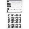 PLAQUE DE TARE ADHESIVE