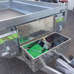 COFFRE RANGEMENT ALUMINIUM 50L - 71 x 29 x 23