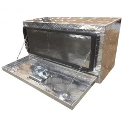 COFFRE RANGEMENT ETANCHE ALUMINIUM 40L - 55 X 28 X 25
