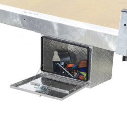 COFFRE RANGEMENT ÉTANCHE ALUMINIUM 120L - 61 X 45 X 43