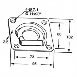 ANNEAU D'AMARRAGE ENCASTRÉ