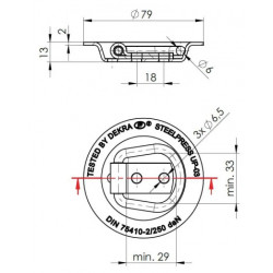 ANNEAU D'ARRIMAGE À ENCASTRER