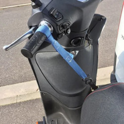 2 SANGLES DOUBLE BOUCLE GUIDON MOTO