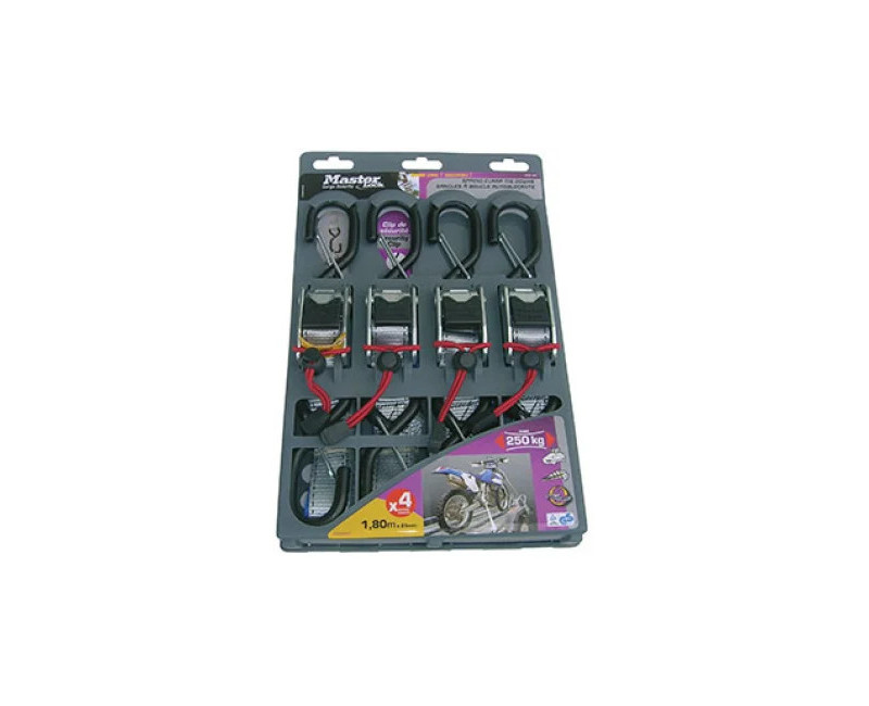 4 SANGLES RENFORCEES PORTE MOTO 1M80 250KG