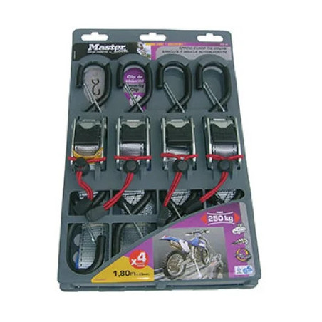 4 SANGLES RENFORCEES PORTE MOTO 1M80 250KG