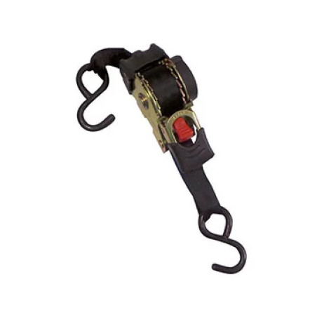 SANGLE RÉTRACTABLE À CLIQUET 3 M X 25 MM CROCHET "S"