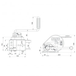 TREUIL COMPACT BASIC TYPE 450 .CABLE 10 M