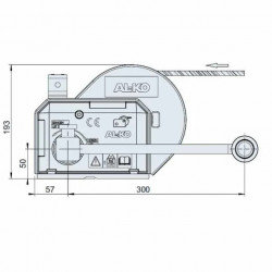TREUIL FREIN OPTIMA 901 CABLE 12,5M