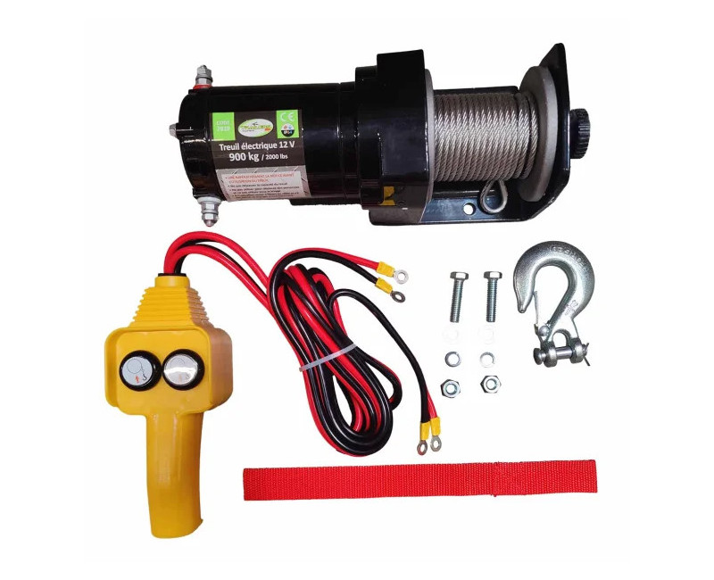 TREUIL ÉLECTRIQUE 12 V - 900 KG