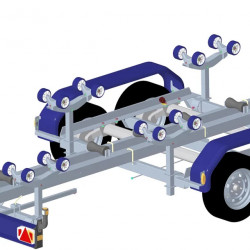 BALANCIER AVEC BANANES 4 GALETS PLASTIQUES
