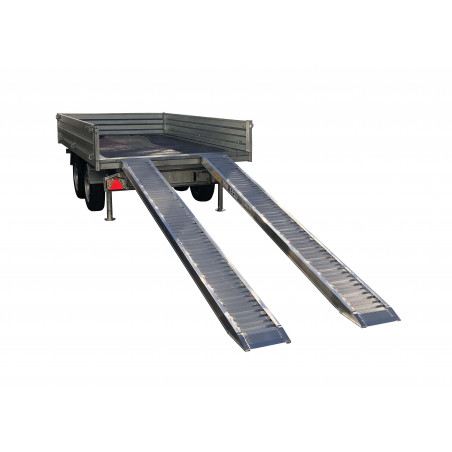 PAIRE DE RAMPES ALU 2M95 X 0M30  + BÉQUILLES ARRIÈRE (39610PE, 39612PE, 39614PE)