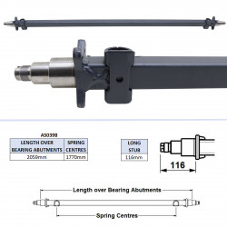 POUTRE D'ESSIEU - TA510G TRI AXLE