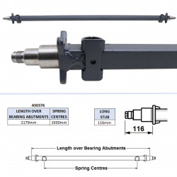 POUTRE D'ESSIEU - 
GP1*7GM TRI AXLES (195)