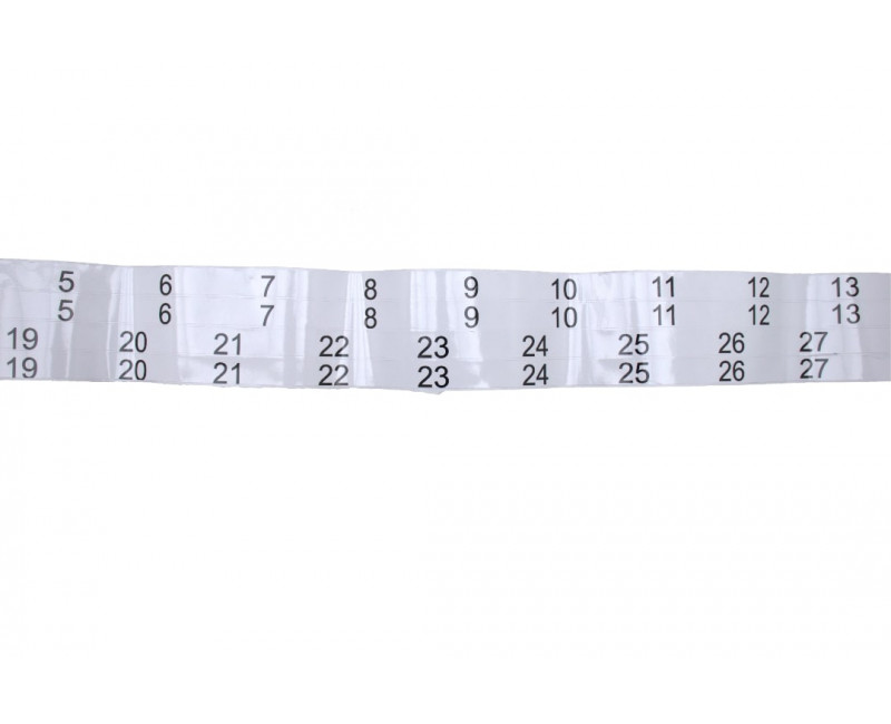 AUTOCOLLANT DE NUMEROTATION DE PARTITION EVENEMENTALE