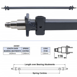 POUTRE D'ESSIEU - LT105G LT125G