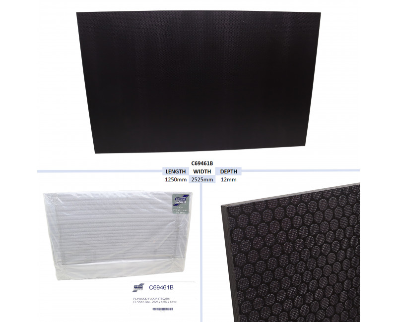 PLANCHER EN CONTREPLAQUE - EL*2512 TAILLE - 2525 X 1250 X 12MM